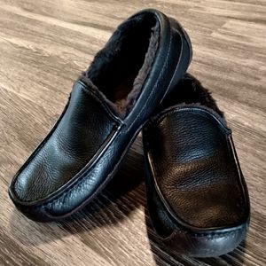 UGG Ascot Matte Leather Slippers